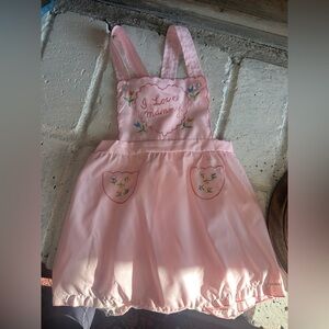 Pink Vintage Embroidered Baby Romper 3T